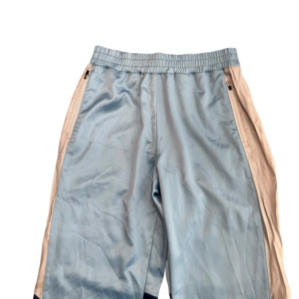 Juicy Couture‎ Women’s M Satin Colorblock Jogger Pants Blue Retro Y2K Style NWT - Picture 4 of 9